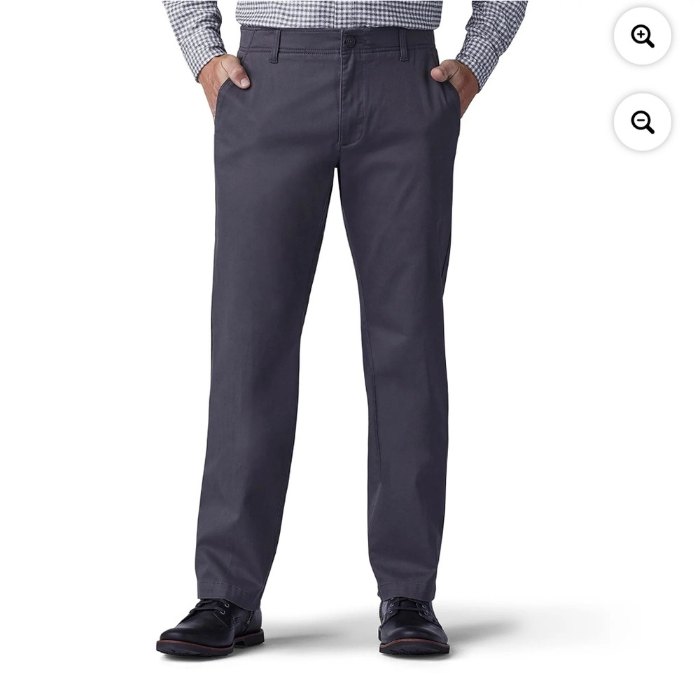 Lee Extreme Comfort MVP Straight Fit Dress Pants Charcoal Sz 32X32